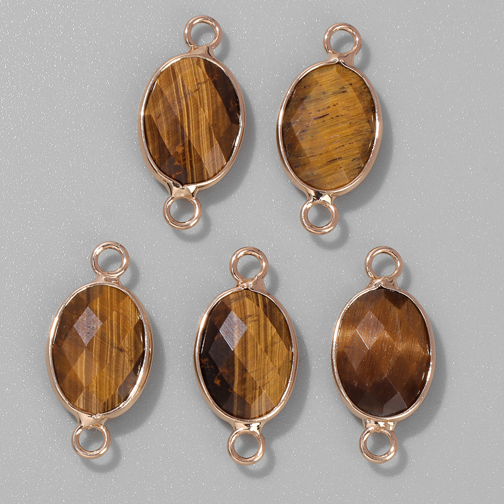 Vintage Fashion Stores - 3 adet Faceted doğal taş kolye