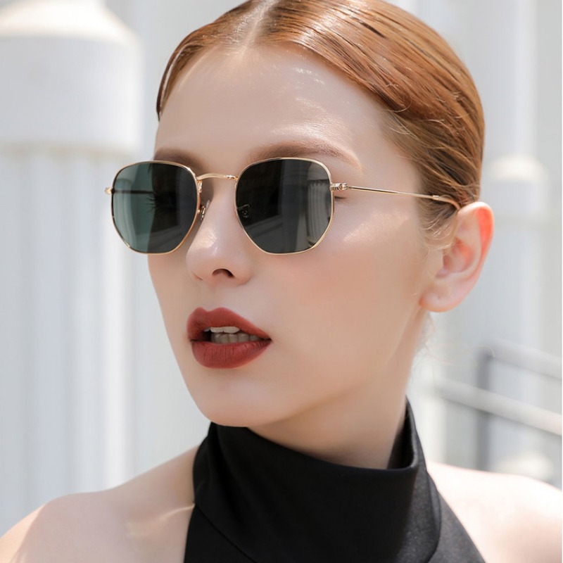 Vintage Fashion Enthusiasts - Yuvarlak Punk Güneş Gözlüğü Erkek Lüks
