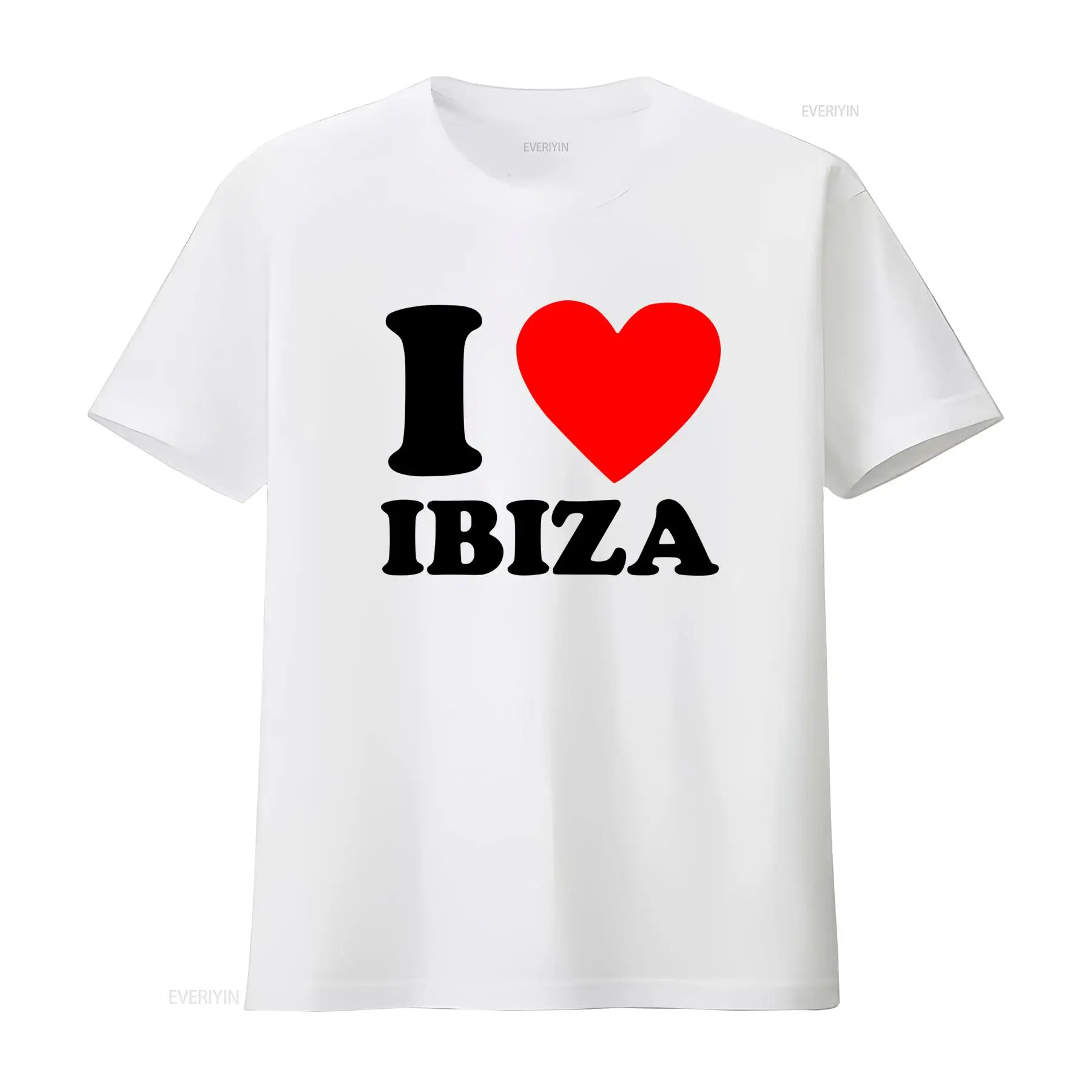 Vintage Fashion Jersey - I Love Heart Ibiza Tatil Tişörtü