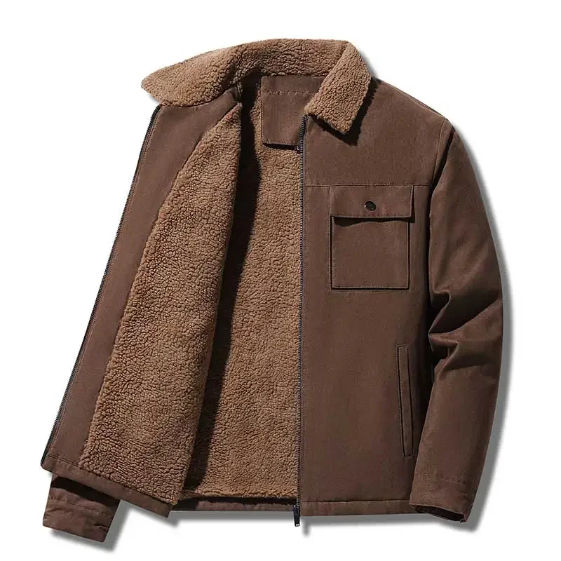 Vintage Windbreaker Nylon - Kışlık Erkek Ceketleri Süet Sıcak Polar